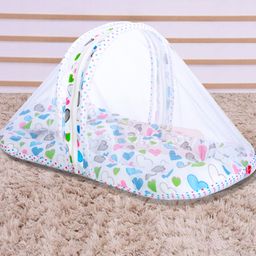 VParents Daisy Baby Bedding Set with Mosquito net and Pillow - Blue-28