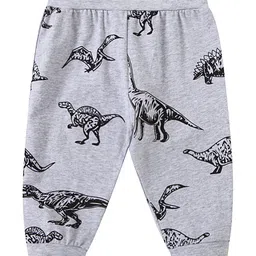 Kookie Kids Full Length Lounge Pant Dino Print - Grey-picture-37
