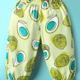 Kookie Kids Full Length Lounge Pant Fruit Print - Green-picture-31