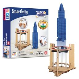 Smartivity DIY Blast-Off Space Rocket Making Kit - Multicolor-27