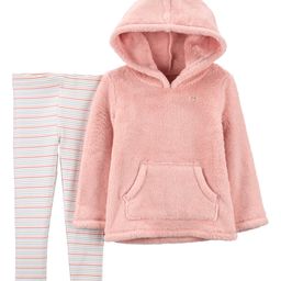 Carter's 2-Piece Fuzzy Hoodie & Legging Set - Pink-image-3
