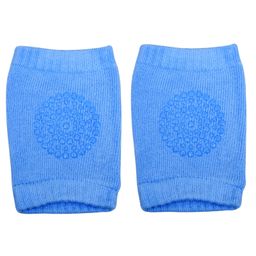 The Little Lookers Anti Skid Cotton Knee Pads - Blue-image-79