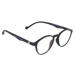 Optify Blue Light Blocking Zero Power Glasses Round Shape - Black-11