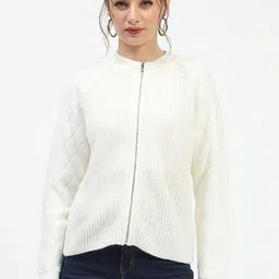 Madame Women Striped Cardigan-image-25