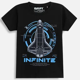 RASPY Boys Pack Of 3 Graphic Printed Round Neck Pure Cotton Regular Fit T-Shirts-picture-7