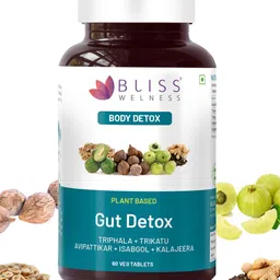 Bliss Welness Plant Based Gut Detox Tablets - 60 Tablets-43