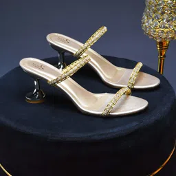 Froh Feet Embellished Kitten Heel Sandals-picture-24