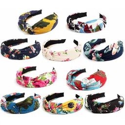 Blubby Unisex Pack Of 10 Knot Hairband-36