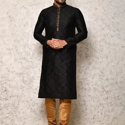 RANAK Men Regular Kurta with Churidar-image-19