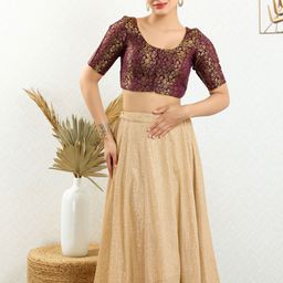 VAMAS - THE DESIGNER BLOUSESRound Neck Saree Blouse-image-116