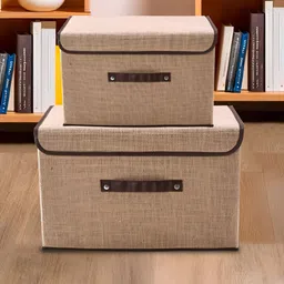 Myntra Elegant Homes Brown Set of 2 Regular Drawer Organiser Organisers-28