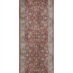 OBSESSIONS Beige & Blue Printed Rectangular Bedside Runners image 3