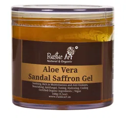 Rustic Art Aloe Vera Sandal Saffron Gel With Niacinamide - 100 g-37