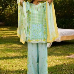 SAUNDH Ethnic Motifs Printed Tunic With Trousers-5