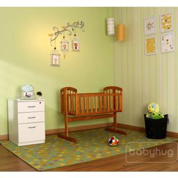 Babyhug Joy Cradle With Mosquito Net - Natural image 2