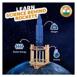 Smartivity DIY Blast-Off Space Rocket Making Kit - Multicolor image 2