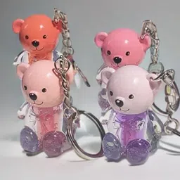 VBA Cute Bear Shape 2 in 1 Lip Gloss - 10 ml - Pink-image-44