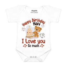 Arvesa Happy Birthday Nani Printed Bodusuit-picture-7