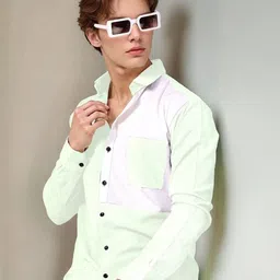 SAMRIZ Men Colourblocked Spread Collar Casual Shirt-picture-12