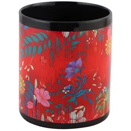 PENTADECO Red & Black Printed Ceramic Glossy Mugs Set of Cups and Mugs image 4