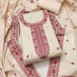 Peachmode Pure Cotton Unstitched Dress Material-image-64