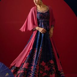 SAUNDH Embroidered Thread Work Ready to Wear Lehenga & Semi-Stitched-image-41