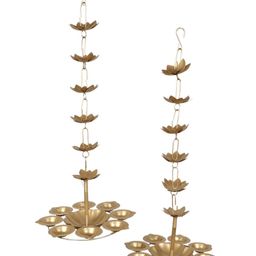 Amaya Decors 2-Pcs Glossy Hanging Diya Urli-image-35