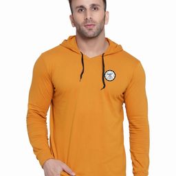 Blisstone Men Solid Hooded Slim Fit T-shirt-picture-26