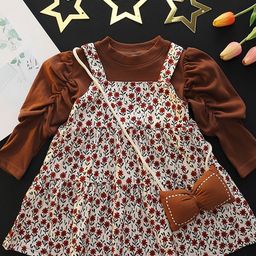 YK Floral Print A-Line Dress-image-60
