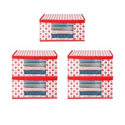 AMAK INC Red Fabric Multi-Utility Wardrobe Organisers-picture-14