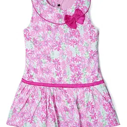 Nino Togs Floral Peter Pan Collar Fit & Flare Mini Dress-image-36