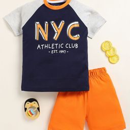 YK Boys Printed Round Neck T-Shirt With Shorts-image-99