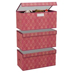 Aura Maroon 3 Pieces Drawer Organiser-25