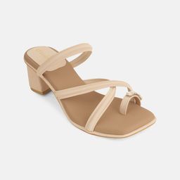 DressBerry Women Embellished Synthetic Leather Block Sandals with Western - Embellished-27