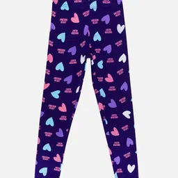 Bodycare Girls Printed Cotton Slim-Fit Ankle-Length Leggings-image-32