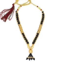 COLOUR OUR DREAMS Gold-Plated Brass Artificial Stones & Beads Mangalsutra-picture-16