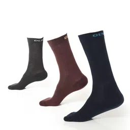 OLWEN Men Pack Of 3 Patterned Cotton Calf Length Socks-image-57