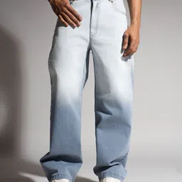 HOP HEAD Men Classic Straight Fit Light Fade Jeans-image-49