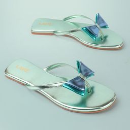 Lavie Women Open Toe Flats With Bow-11