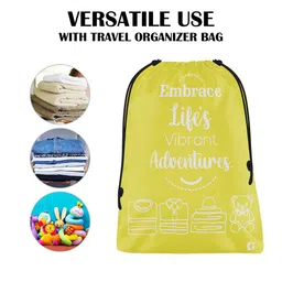 Kuber Industries Yellow & White 2 Pieces Printed Regular Multi-Utility Organisers image 3