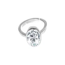 GenZcomplex Silver-Plated Brass Zircon Finger Ring-23