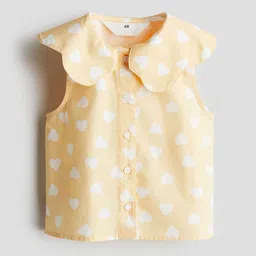 H&M Collared Cotton Blouse-image-34