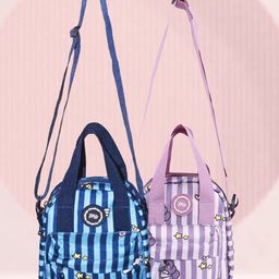 PB Pearlbags Girls Set Of 2 Printed Water Resistant Sling Bag-52