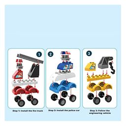 SANJARY Blocks Building Automobile Block Toys Multicolor - 74 Pieces image 4