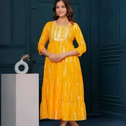 Embroidered Viscose Rayon Stitched Anarkali Gown-image-67