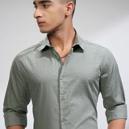HIGHLANDER Men Comfort Slim Fit Opaque Casual Shirt-image-70