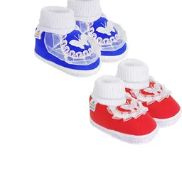 NESKA MODA 12 To 18 Month Set of 2 Pair Toddler Baby Girls Butterfly Non Slip Cotton Booties-23