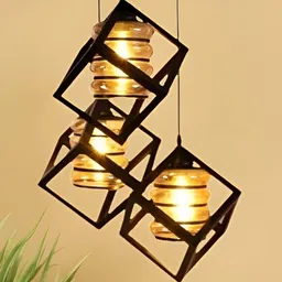 KINIS Modern and Unique Style Black & Brown Quirky Ceiling Lamp-13