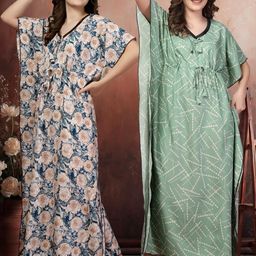 KLOTTHE Multi Maxi Nightdress-image-100