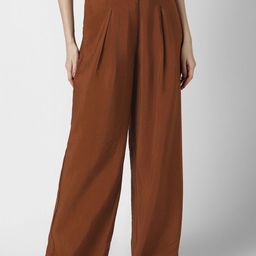 Van Heusen Woman Women Pleated Regular Fit Mid-Rise Trousers-image-39